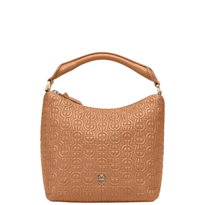 Aigner Small Zita Logo Hobo Bag