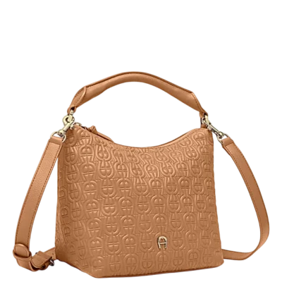 Aigner Small Zita Logo Hobo Bag