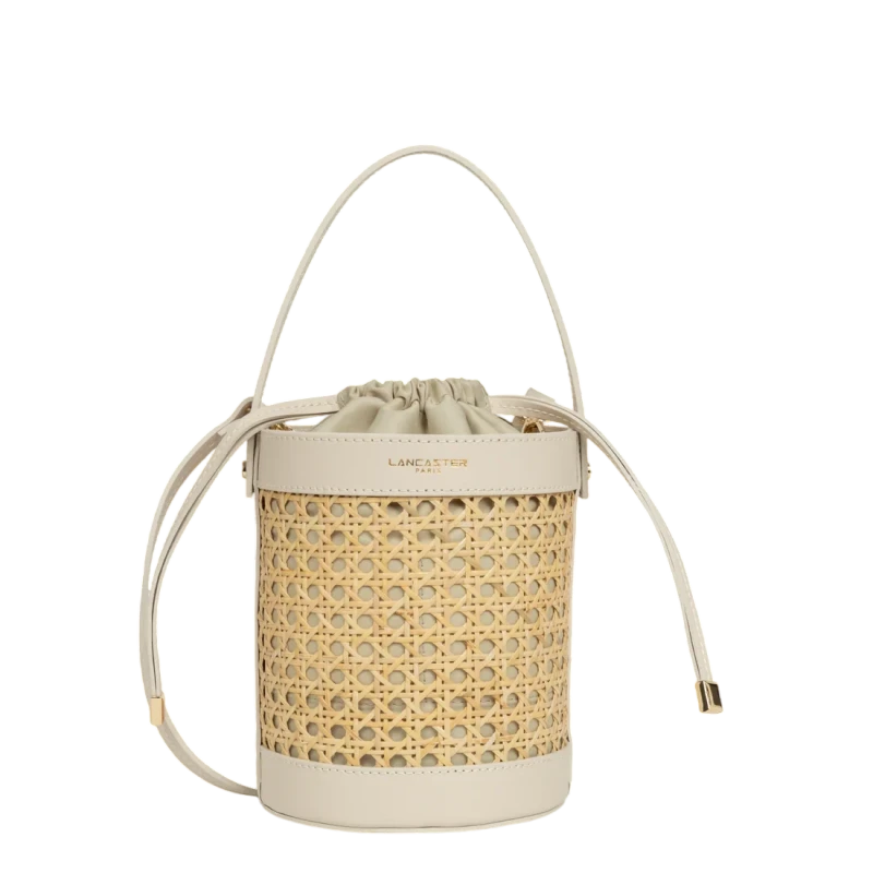 Lancaster Medium Bucket Bag Cannage Rotin